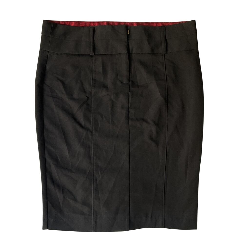 Guess Women Pencil Skirt Size 28 Black Above Knee 33” Waist Stretchy Rayon